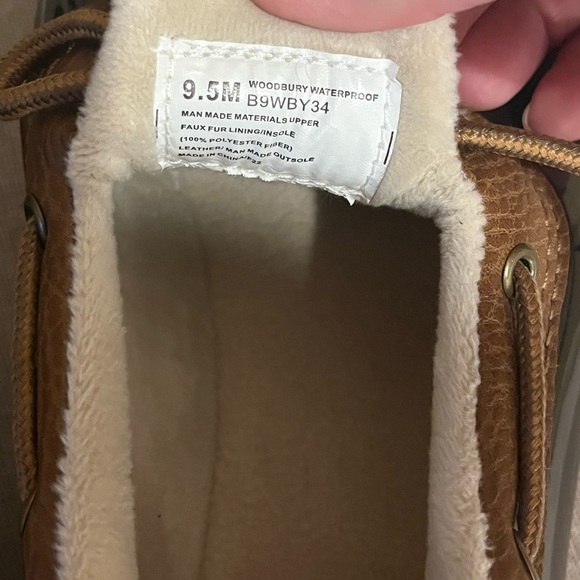 JBU Waterproof Chocolate Brown & Tan Duck Boots, size 9.5 - Picture 7 of 7